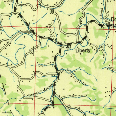 United States Geological Survey Statesville, TN (1942, 100000-Scale) digital map