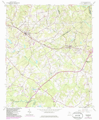 United States Geological Survey Statham, GA (1964, 24000-Scale) digital map