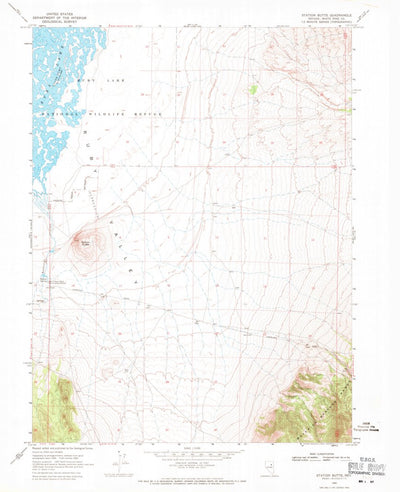 United States Geological Survey Station Butte, NV (1969, 24000-Scale) digital map