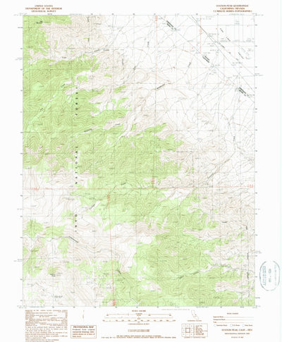 United States Geological Survey Station Peak, CA-NV (1987, 24000-Scale) digital map