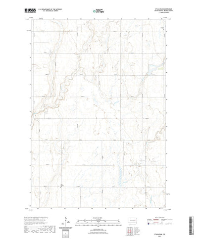 United States Geological Survey Staum Dam, SD (2021, 24000-Scale) digital map