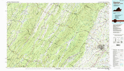 United States Geological Survey Staunton, VA-WV (1986, 100000-Scale) digital map