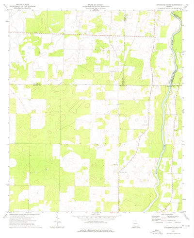 United States Geological Survey Steadhams Store, GA (1974, 24000-Scale) digital map