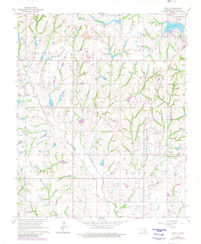 United States Geological Survey Stealy, OK (1965, 24000-Scale) digital map