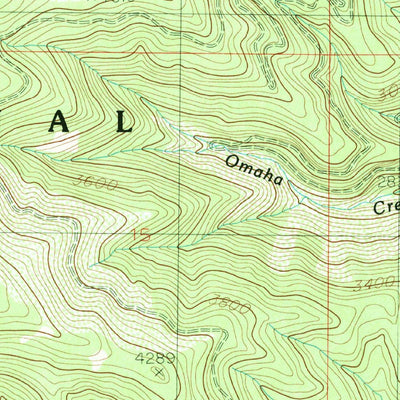 United States Geological Survey Steamboat Creek, ID (1985, 24000-Scale) digital map