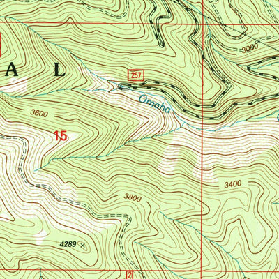 United States Geological Survey Steamboat Creek, ID (1996, 24000-Scale) digital map