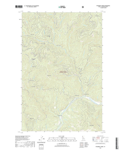 United States Geological Survey Steamboat Creek, ID (2020, 24000-Scale) digital map
