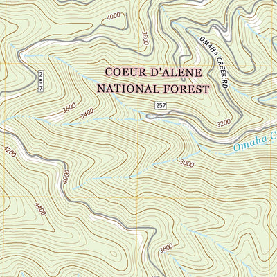United States Geological Survey Steamboat Creek, ID (2020, 24000-Scale) digital map