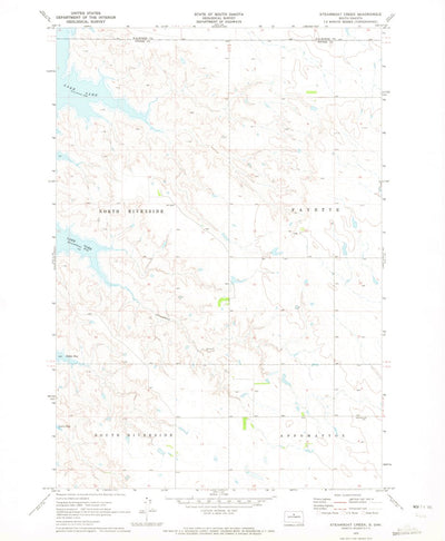 United States Geological Survey Steamboat Creek, SD (1970, 24000-Scale) digital map