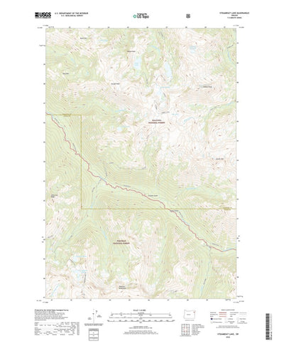 United States Geological Survey Steamboat Lake, OR (2020, 24000-Scale) digital map