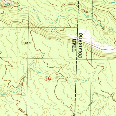United States Geological Survey Steamboat Mesa, UT-CO (1985, 24000-Scale) digital map