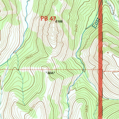 United States Geological Survey Steamboat Mountain, MT (1995, 24000-Scale) digital map