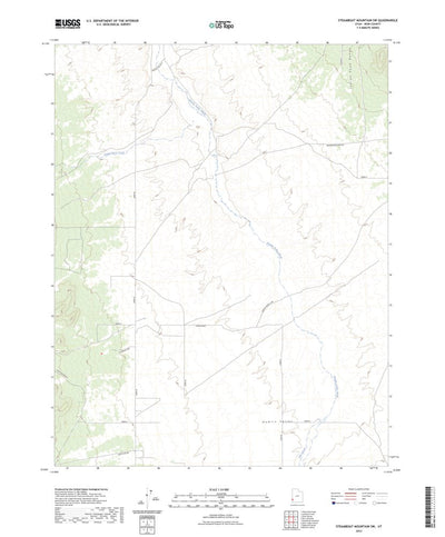 United States Geological Survey Steamboat Mountain SW, UT (2023, 24000-Scale) digital map