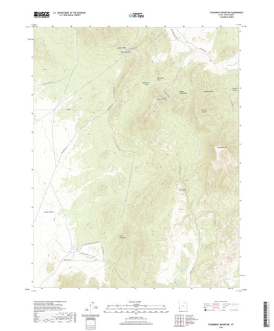 United States Geological Survey Steamboat Mountain, UT (2020, 24000-Scale) digital map