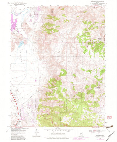 United States Geological Survey Steamboat, NV (1967, 24000-Scale) digital map