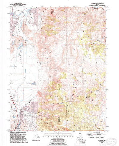 United States Geological Survey Steamboat, NV (1994, 24000-Scale) digital map