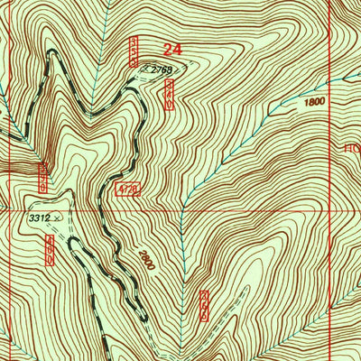United States Geological Survey Steamboat, OR (1997, 24000-Scale) digital map
