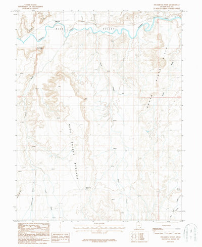 United States Geological Survey Steamboat Point, UT (1987, 24000-Scale) digital map
