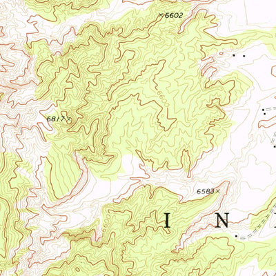 United States Geological Survey Steamboat Rock NE, AZ (1972, 24000-Scale) digital map