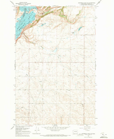 United States Geological Survey Steamboat Rock SE, WA (1968, 24000-Scale) digital map