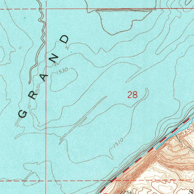 United States Geological Survey Steamboat Rock SW, WA (1968, 24000-Scale) digital map