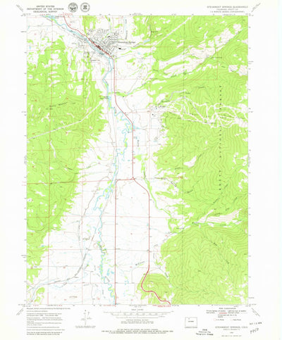 United States Geological Survey Steamboat Springs, CO (1969, 24000-Scale) digital map