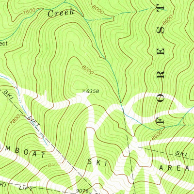 United States Geological Survey Steamboat Springs, CO (1969, 24000-Scale) digital map