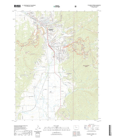 United States Geological Survey Steamboat Springs, CO (2022, 24000-Scale) digital map