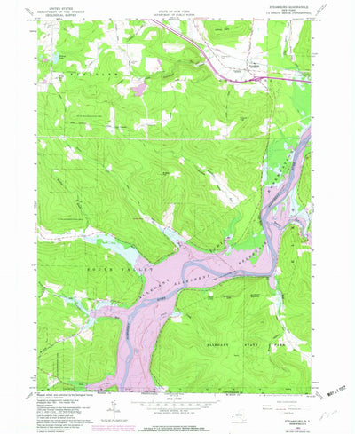United States Geological Survey Steamburg, NY (1962, 24000-Scale) digital map