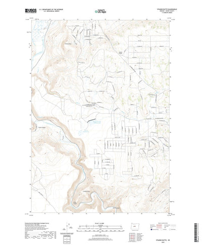 United States Geological Survey Stearns Butte, OR (2020, 24000-Scale) digital map