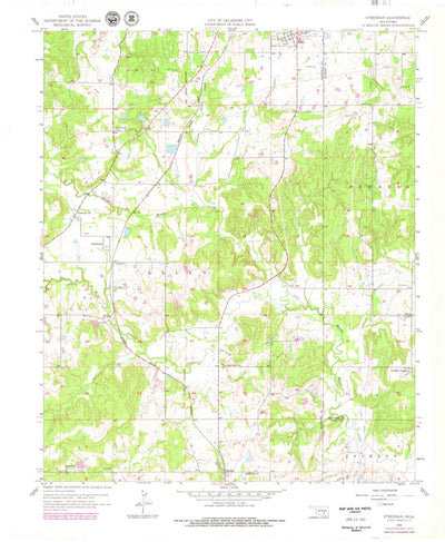 United States Geological Survey Steedman, OK (1958, 24000-Scale) digital map