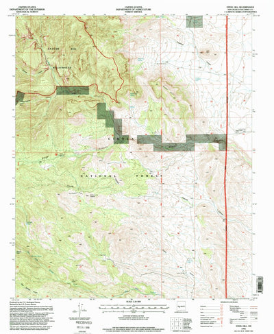 United States Geological Survey Steel Hill, NM (1995, 24000-Scale) digital map