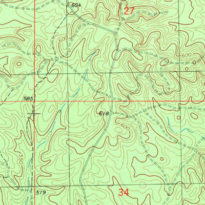 United States Geological Survey Steel Junction, OK (1982, 24000-Scale) digital map