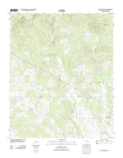 United States Geological Survey Steel Junction, OK (2012, 24000-Scale) digital map