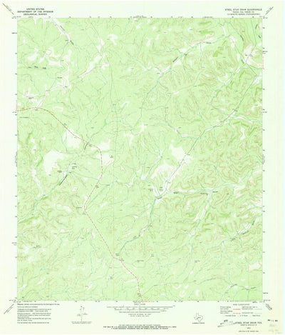 United States Geological Survey Steel Star Draw, TX (1970, 24000-Scale) digital map
