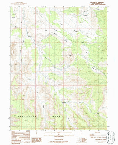 United States Geological Survey Steele Butte, UT (1986, 24000-Scale) digital map