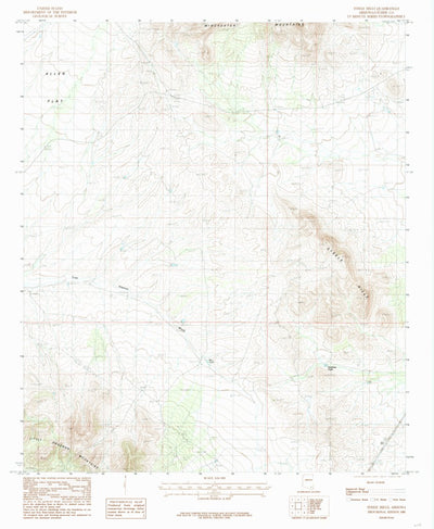 United States Geological Survey Steele Hills, AZ (1985, 24000-Scale) digital map