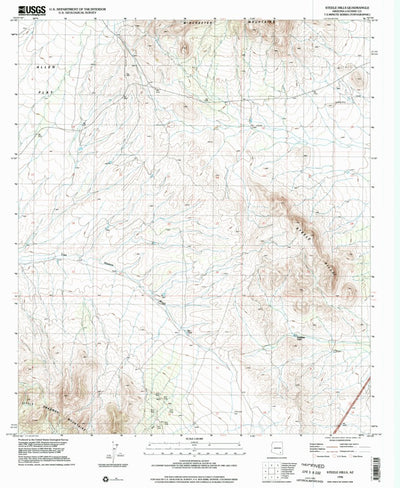 United States Geological Survey Steele Hills, AZ (1996, 24000-Scale) digital map