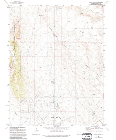 United States Geological Survey Steele Hollow, CO (1961, 24000-Scale) digital map