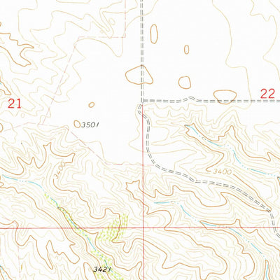 United States Geological Survey Steele Lake Coulee, MT (1978, 24000-Scale) digital map