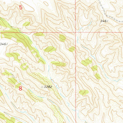 United States Geological Survey Steele Lake Coulee, MT (1978, 24000-Scale) digital map