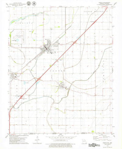 United States Geological Survey Steele, MO-AR (1978, 24000-Scale) digital map