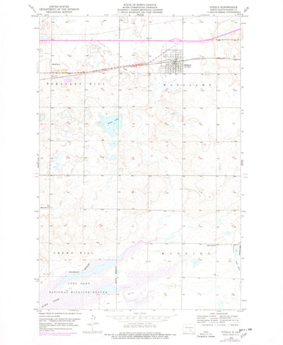 United States Geological Survey Steele, ND (1952, 24000-Scale) digital map