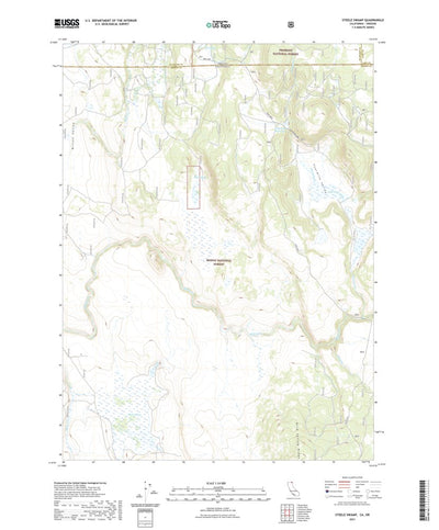 United States Geological Survey Steele Swamp, CA (2021, 24000-Scale) digital map