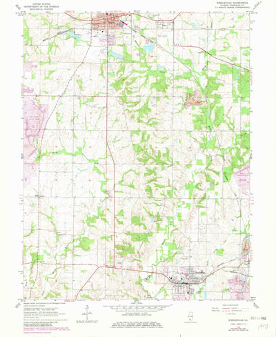 United States Geological Survey Steeleville, IL (1965, 24000-Scale) digital map