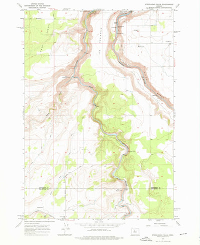 United States Geological Survey Steelhead Falls, OR (1962, 24000-Scale) digital map