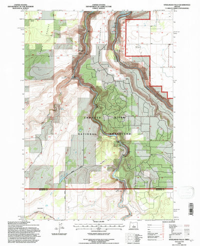 United States Geological Survey Steelhead Falls, OR (1992, 24000-Scale) digital map