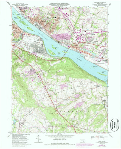 United States Geological Survey Steelton, PA (1963, 24000-Scale) digital map