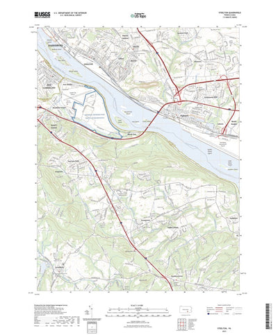 United States Geological Survey Steelton, PA (2023, 24000-Scale) digital map