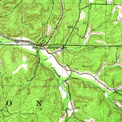 United States Geological Survey Steelville, MO (1933, 62500-Scale) digital map
